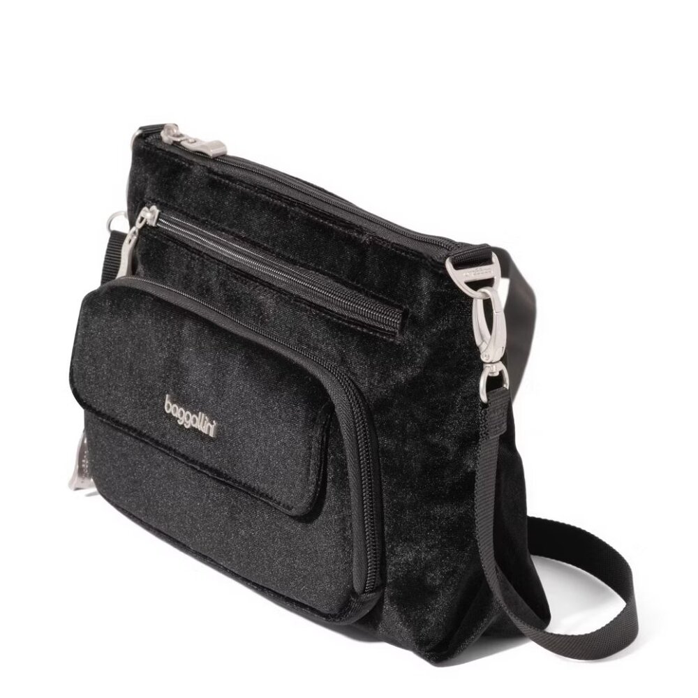 baggallini Black Velvet Original Everyday Bag/NWT - Picture 2 of 15